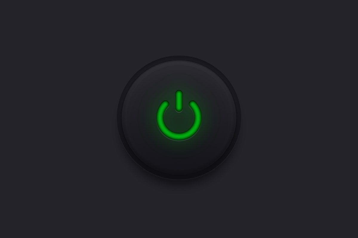 Create a Glowing Power Button
