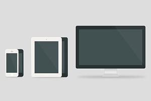 Illustrated iPhones and iPads