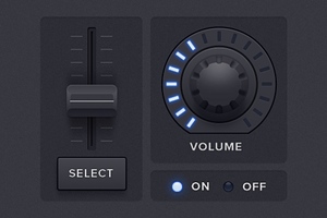 Volume Knob and Slider